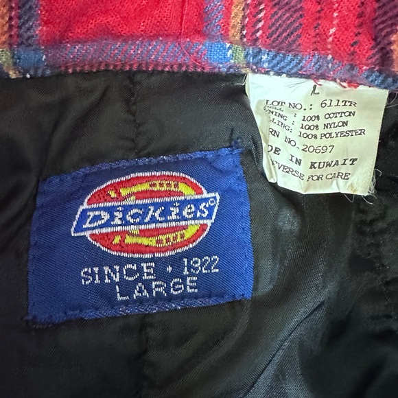 Dickies Plaid Padded Flannel Shacket [MRC-002] - Picture 8 of 10